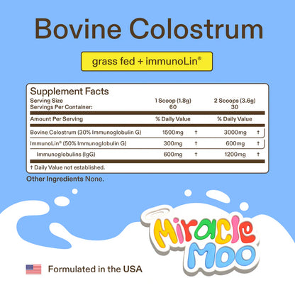 🌿 Miracle Moo Colostrum – 60 Servings