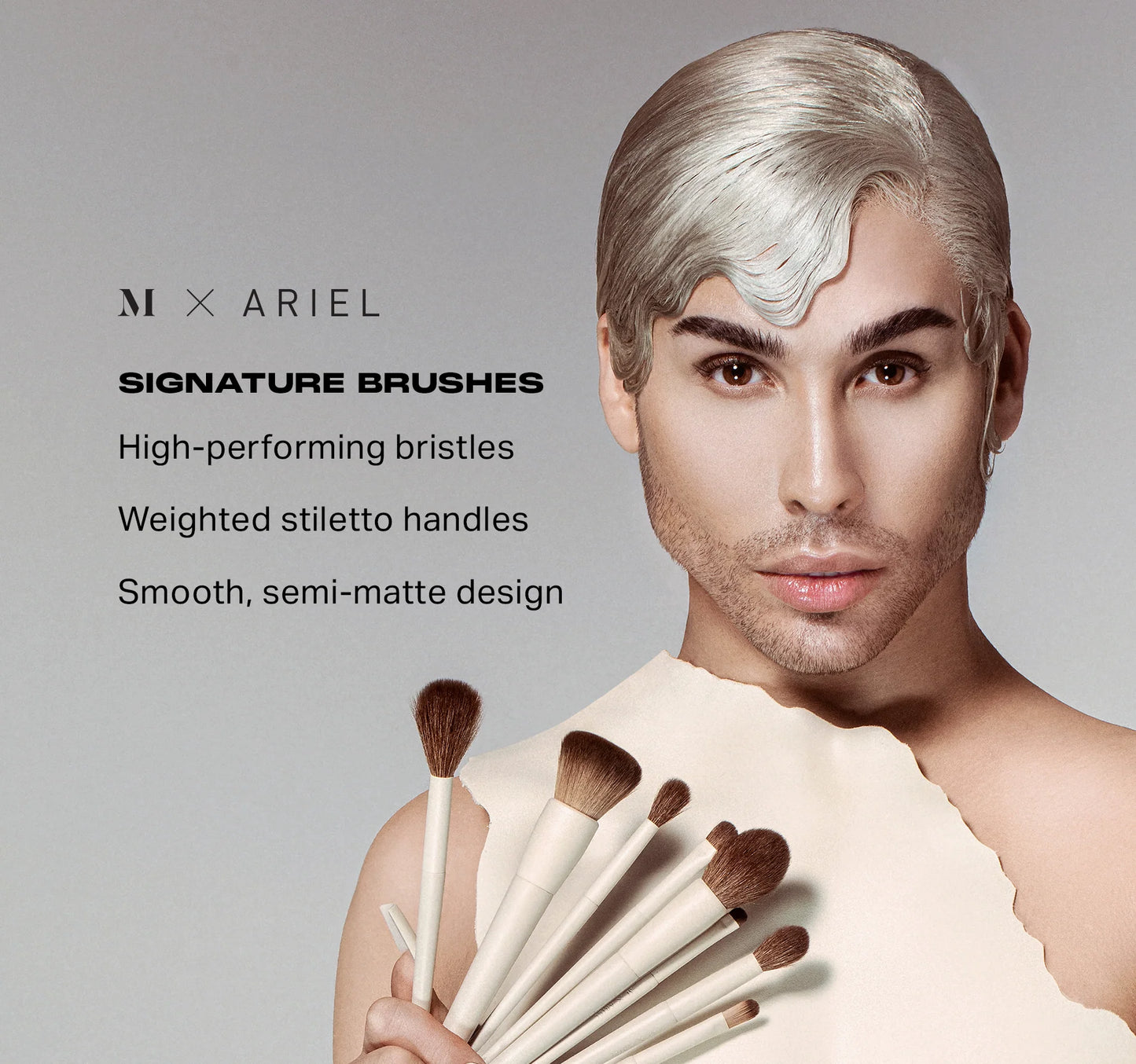 🎨 Signature Look 12-Piece Brush Set – Morphe x Ariel