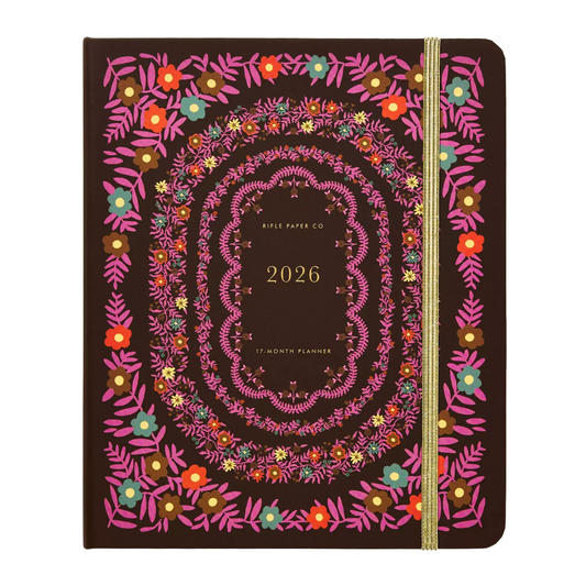 📒 Spiral Planner 17-Month 2025–2026 – Rifle Paper Co.