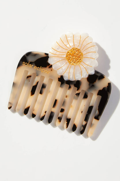 Solar Eclipse Handpainted Pocket Comb