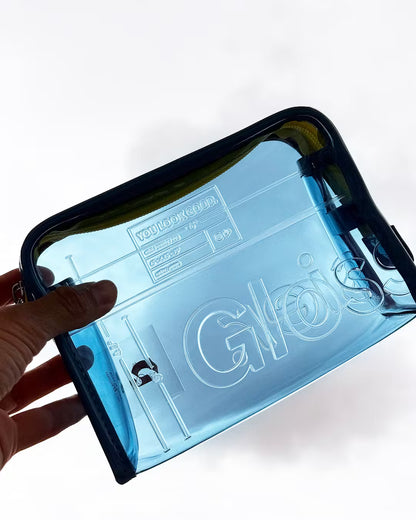 Mini Clear Beauty Bag – Cosmetiquera Transparente de Glossier ✨