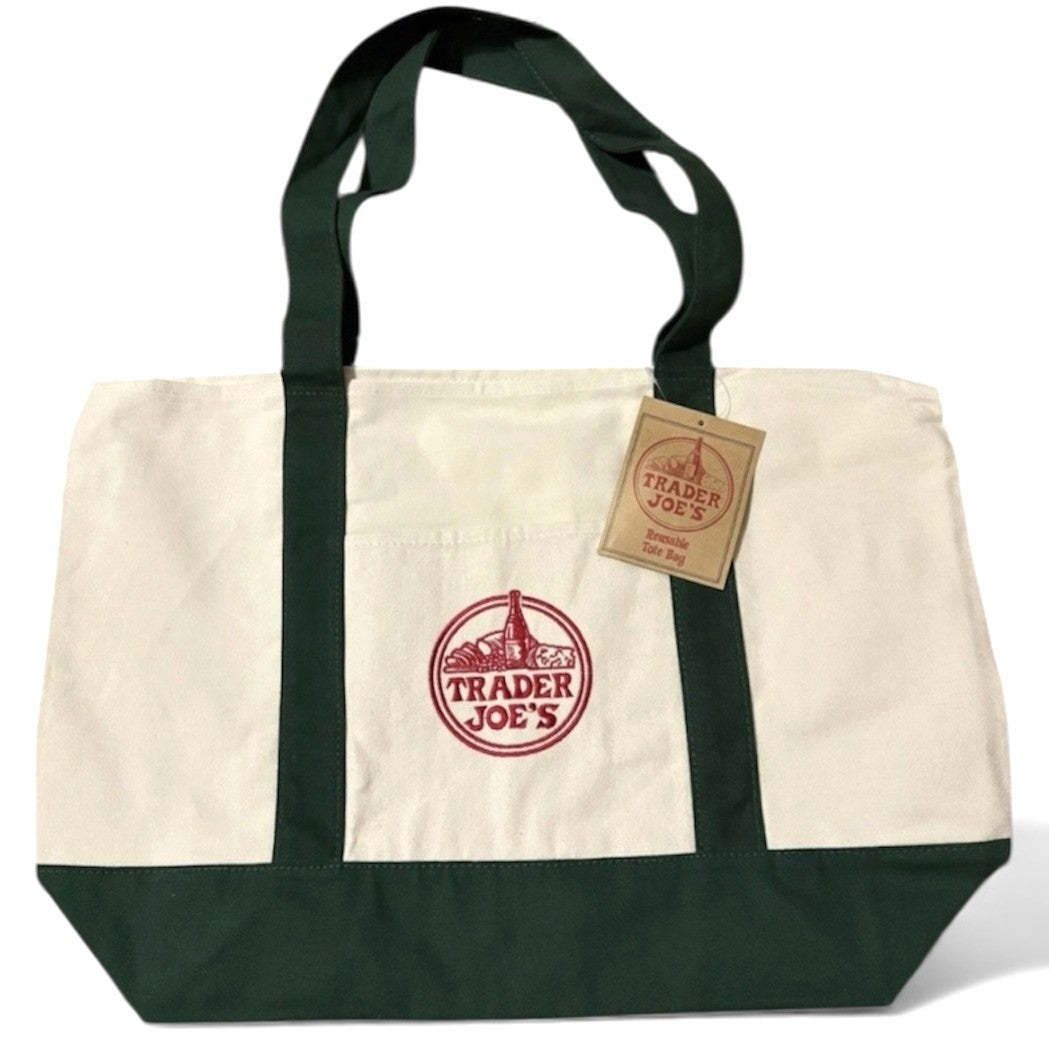 👜 Canvas Tote Bag Verde – Trader Joe’s