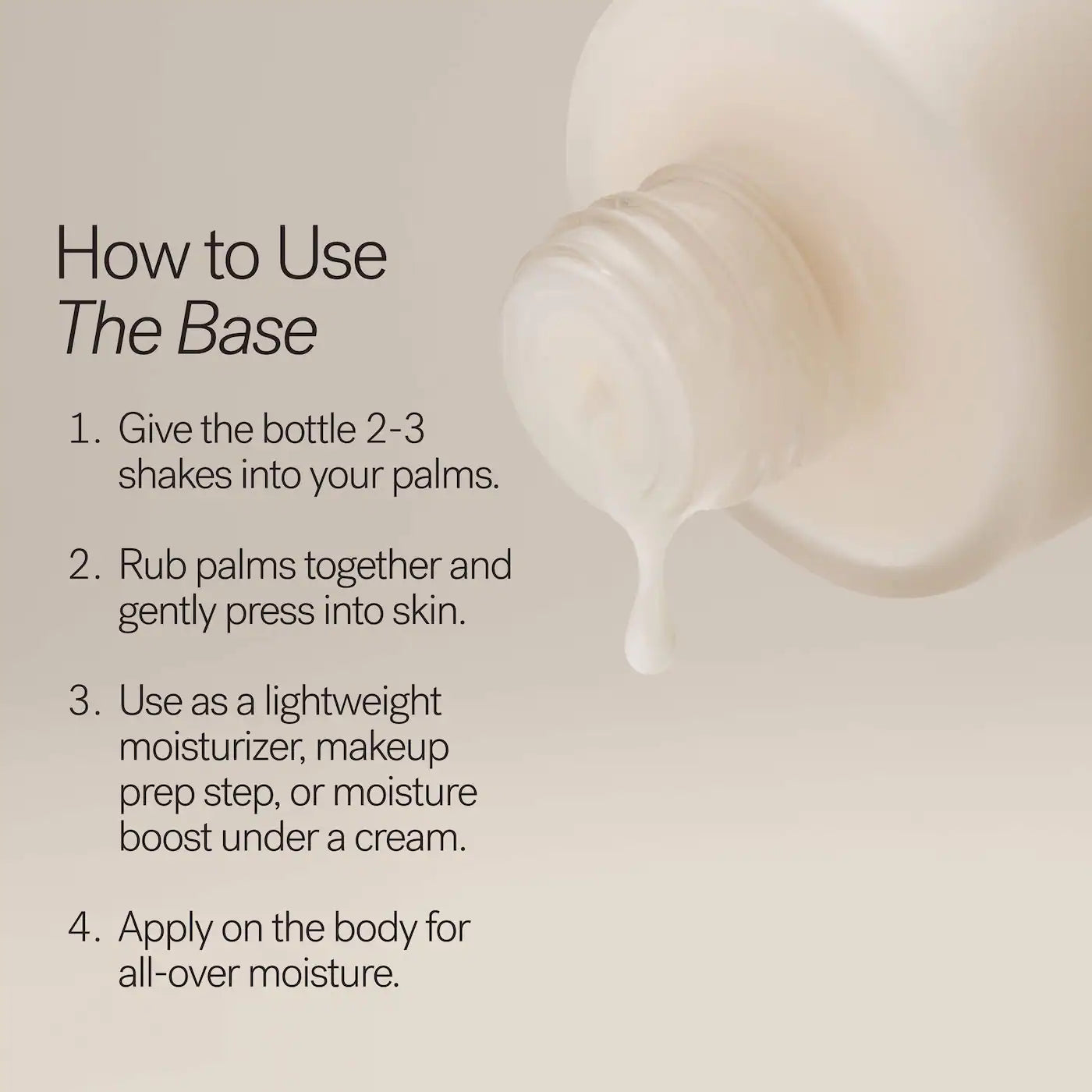 💧 The Base Face Milk – ILIA (Essence & Lightweight Moisturizer)