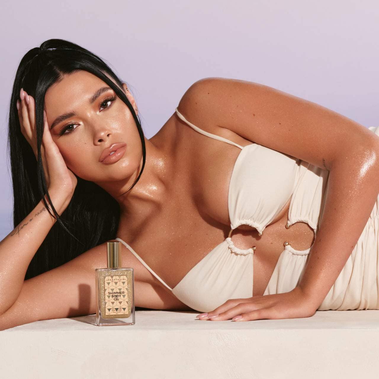 ✨ Shimmer Body Oil Sun-Kissed Glow – Anastasia BH