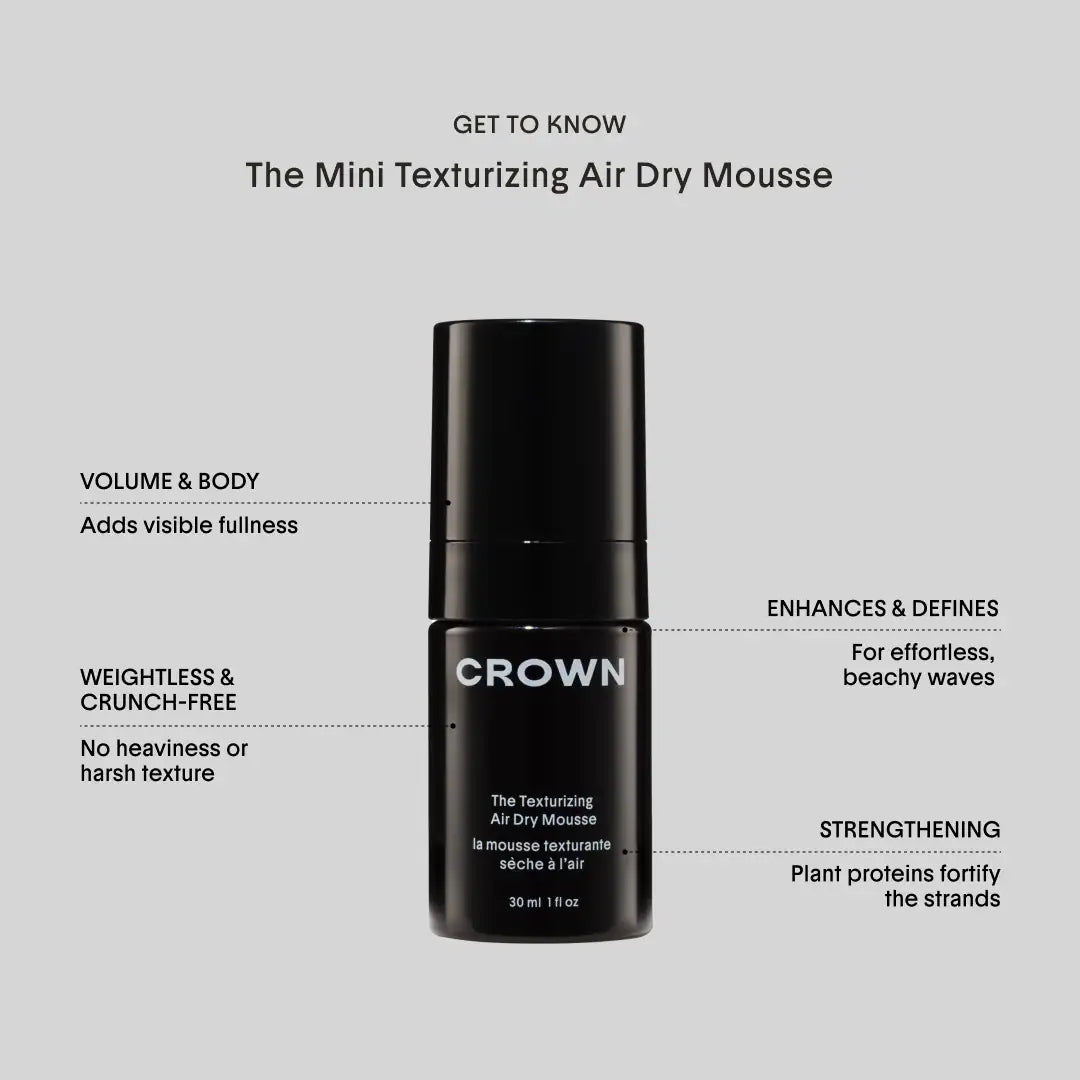 Crown Affair The Mini Air Dry Hair Set