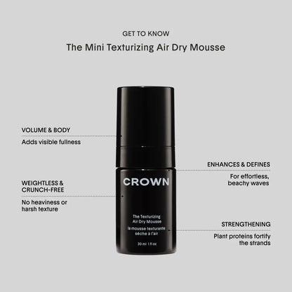Crown Affair The Mini Air Dry Hair Set
