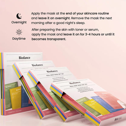 🧖‍♀️ Real Deep Mask Gift Set – Biodance (4 Mascarillas)