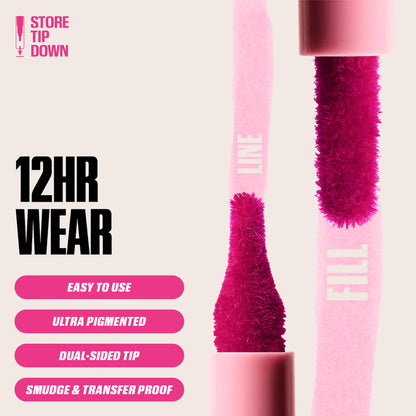 Huda Beauty Lip Contour Lip Stain for 12-Hour Wear