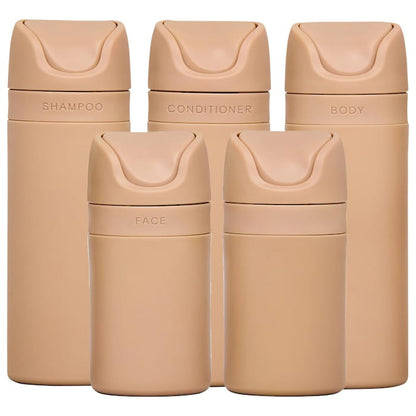 The Essential Refillable Travel Container Set in Sand