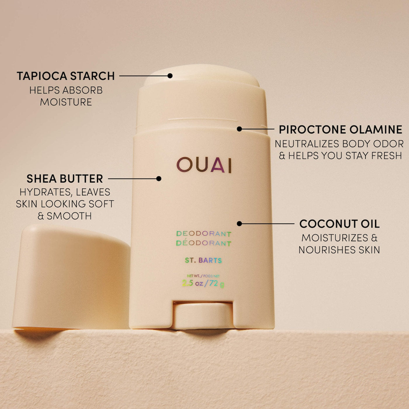 🏝️ St. Barts Deodorant (Aluminum-Free) – OUAI