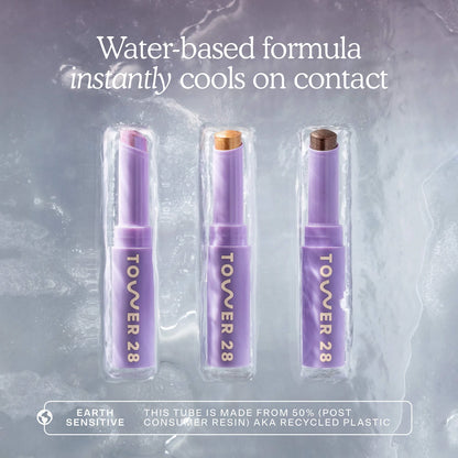 GoGo Cooling Shimmer Eyeshadow Stick – Tower 28 ❄️✨