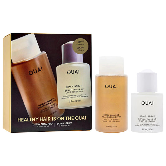 Detox Shampoo & Scalp Serum Hair Gift Set – OUAI 💆‍♀️✨ (Edición Limitada)