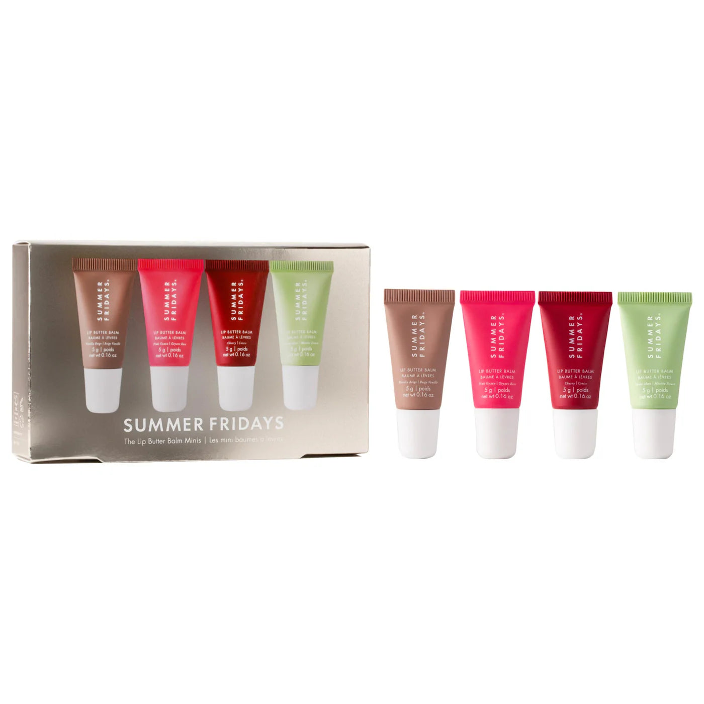 💖 The Lip Butter Balm Minis – Summer Fridays (Set 4 piezas)