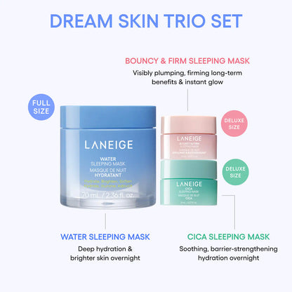 Laneige Dream Team Trio Sleeping Mask Set