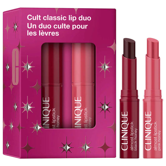 💄 Mini Cult Classic Lip Set – Clinique (Black & Pink Honey)