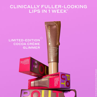 ✨ Pout Preserve Lip Treatment – Olehenriksen (Cocoa Crème Glimmer)