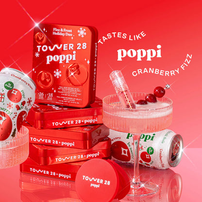 ✨ Tower 28 x Poppi – Fizz + Frost Holiday Duo (Edición Limitada)