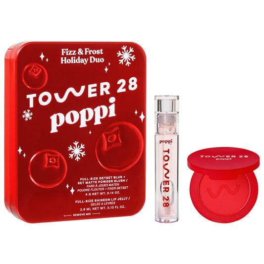 ✨ Tower 28 x Poppi – Fizz + Frost Holiday Duo (Edición Limitada)