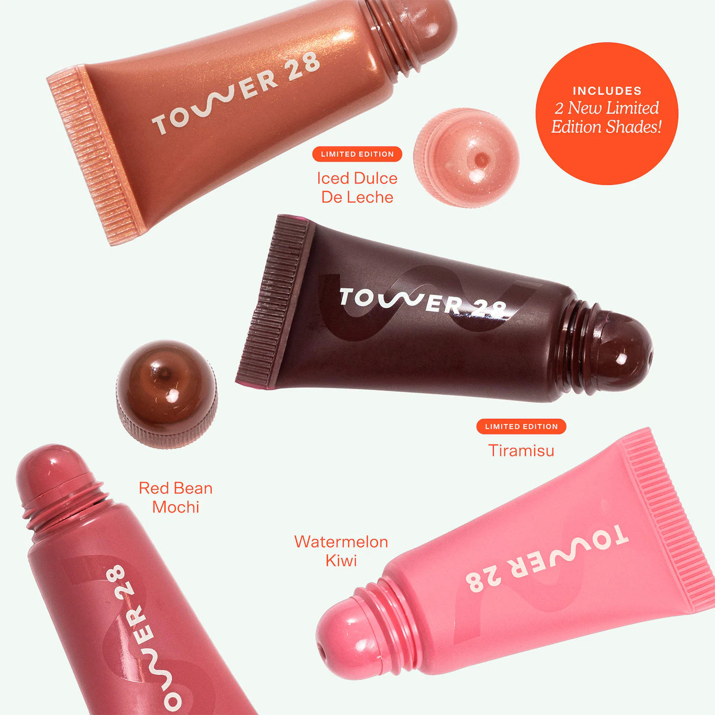 💖 Mini Lil' Softies Lip Treatment Set – Tower 28 (4 tonos)