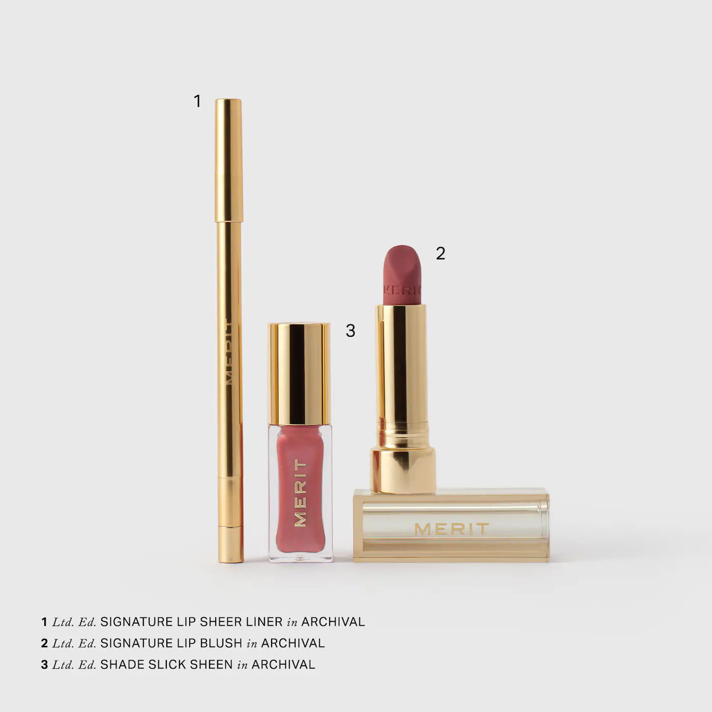 💄 Archival Lip Essentials Set – Merit (Edición Limitada)