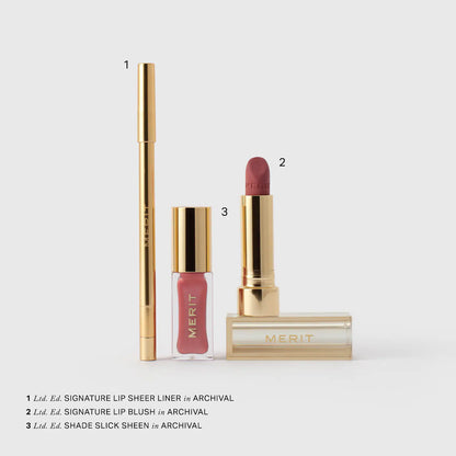 💄 Archival Lip Essentials Set – Merit (Edición Limitada)