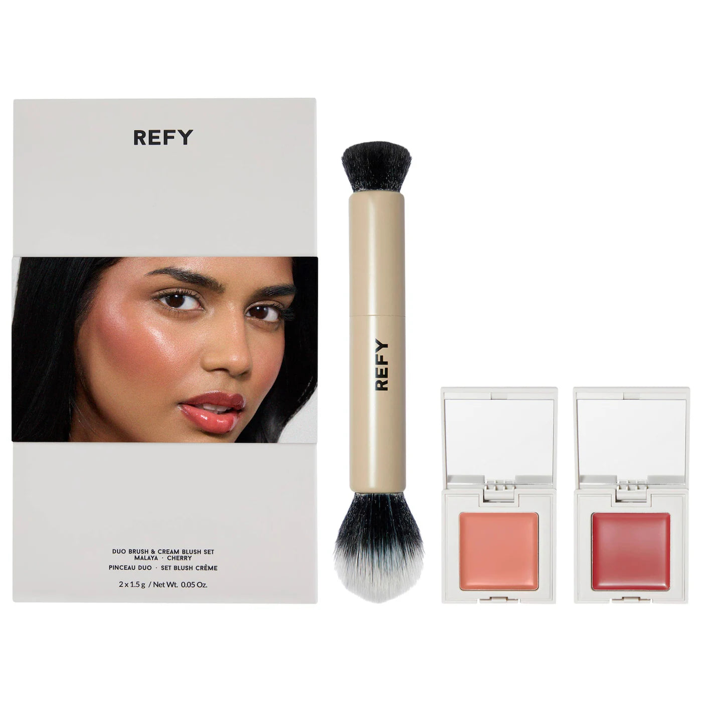 ☁️ Cream Blush Duo + Duo Face Brush – REFY
