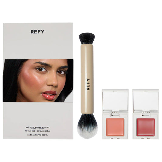 ☁️ Cream Blush Duo + Duo Face Brush – REFY