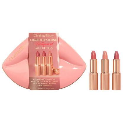 ⭐ Mini Hollywood Lipstick Trio – Charlotte Tilbury