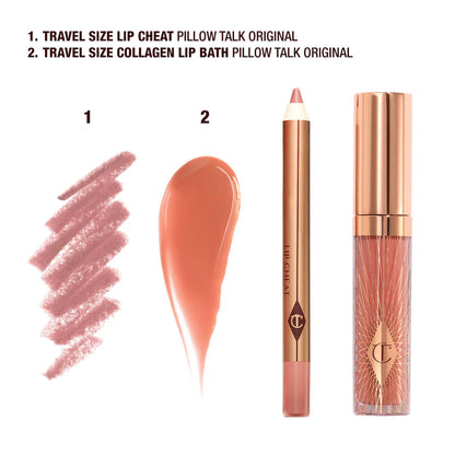 💋 Mini Pillow Talk Glossy Lip Duos – Charlotte Tilbury