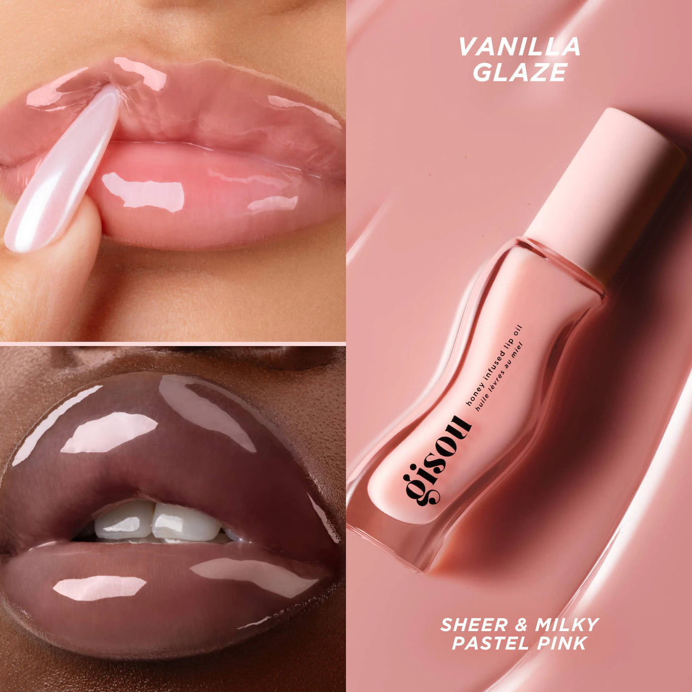 🍯 Honey Infused Lip Oil – Gisou (Nuevos Tonos)