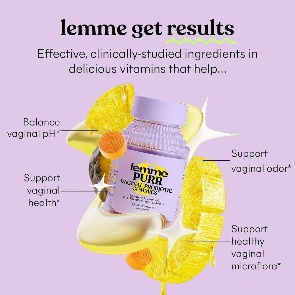 Lemme Purr Vaginal Probiotic Vegan Gummies - 60ct