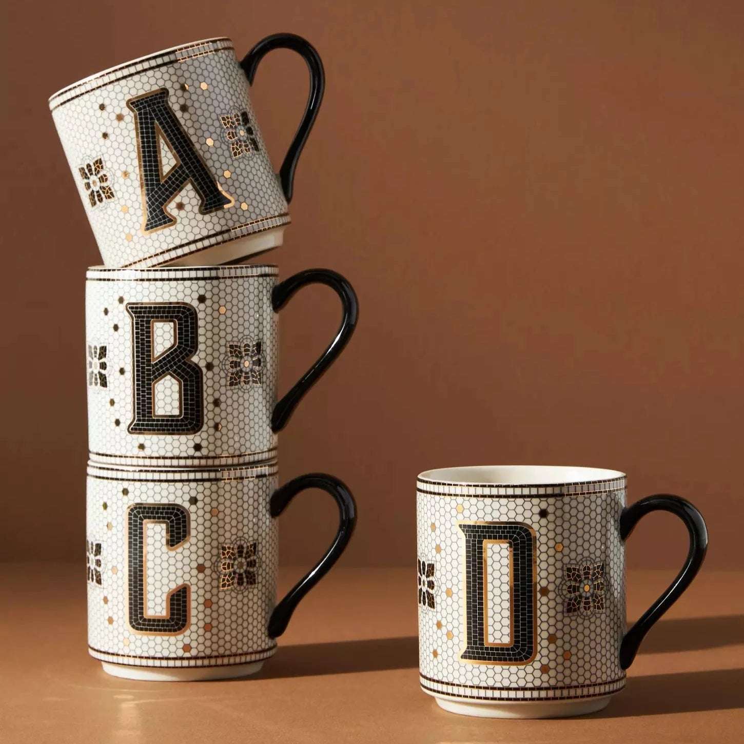 ☕ Bistro Tile Mug Monogram – Anthropologie