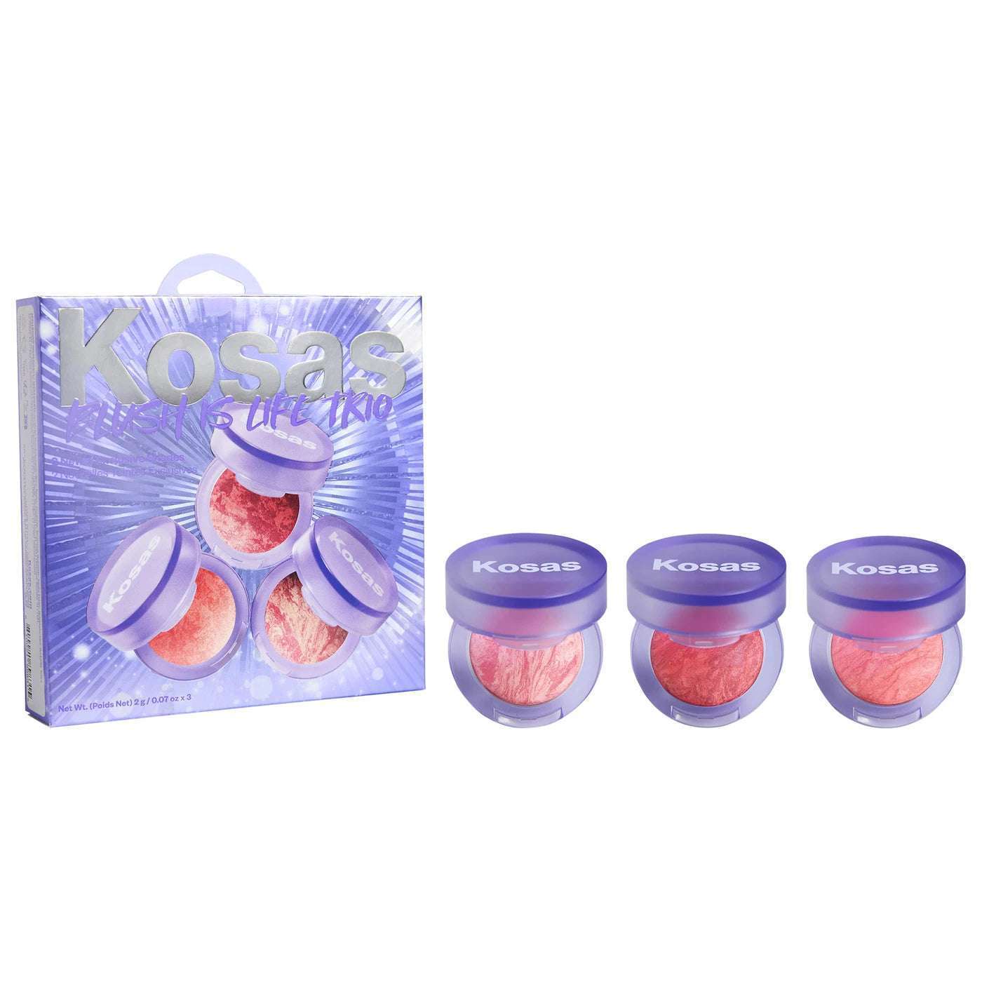 kosas blush trio mini blush is life set