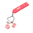 Glossier Vegas Keychain accesorio aesthetic coleccionable para bolsas y llaves