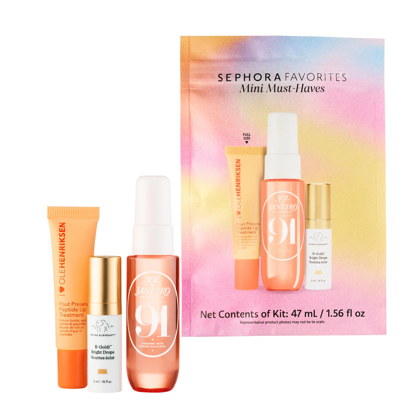 mini must-haves set summer essentials sephora favorites maquillaje skincare glow set