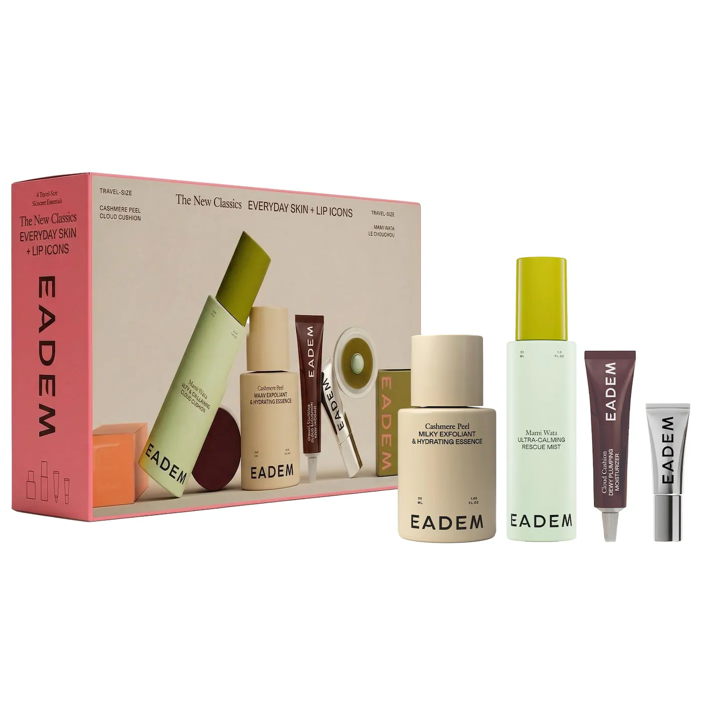 Eadem mini skin and lip set kit skincare labios hidratación rutina completa mini