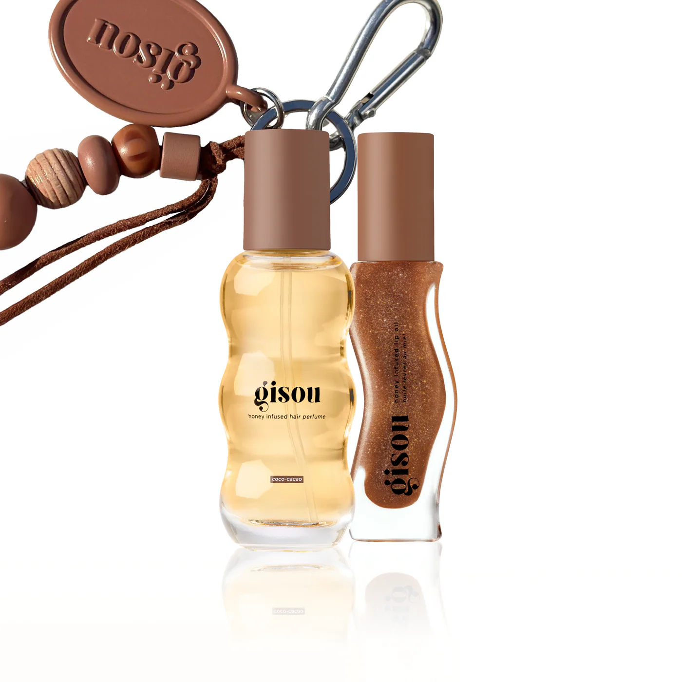 Gisou Tropical Coco-Cacao Set con lip oil, hair perfume y keychain edición limitada