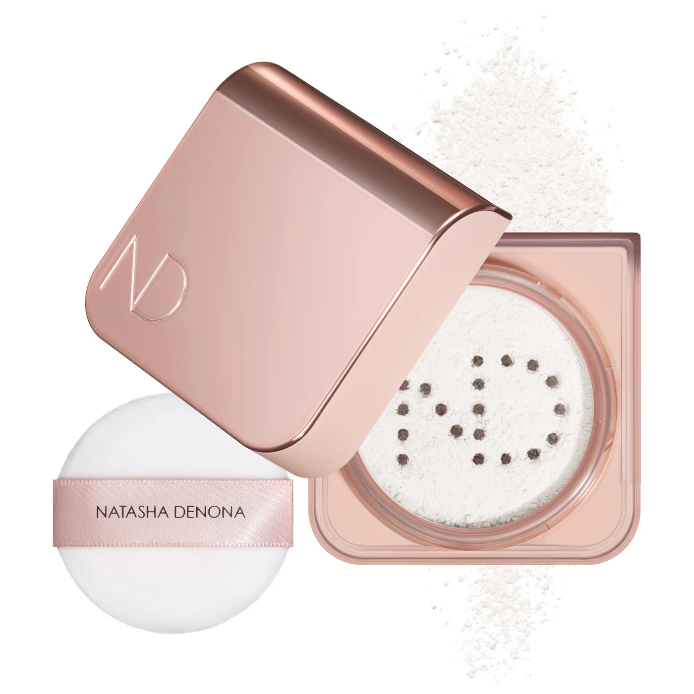 Natasha Denona setting powder polvo suelto fijador efecto blur maquillaje piel perfecta