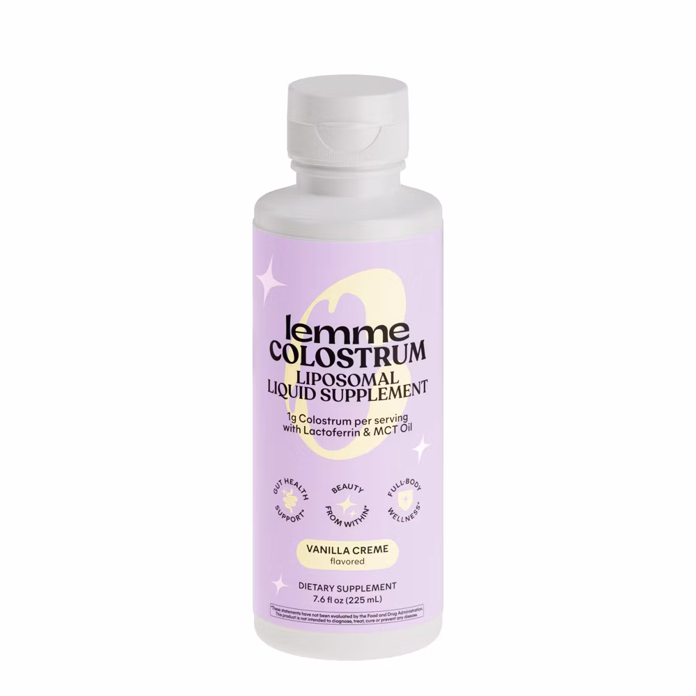 Lemme Colostrum Liquid Liposomal Supplement & Creamer suplemento líquido liposomal con calostro bovino en México